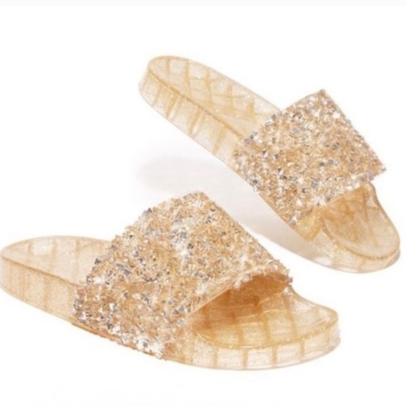 Restock Dripping embellished gold silver sandal - Picture 4 of 9